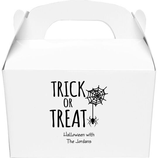 Trick or Treat Spider Gable Favor Boxes